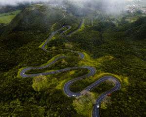 route des plaines à la Réunion
